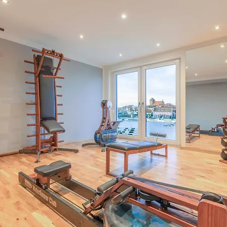 公寓 Wohlfuehloase In Der Hafenresidenz Mit Balkon Und Wellness 瓦伦